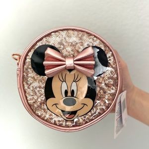 NWT Rose Gold Minnie Mouse Crossbody Purse